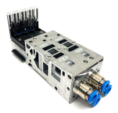 Festo VMPA2-FB-EMG-4 Electronics Module 537984 & VMPA2-FB-AP-2-1 Sub Base 538000