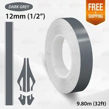DARK GRAY 1/2" 12mm PIN STRIPE Car SUV Model Streamline TAPE Decal Vinyl Sticker