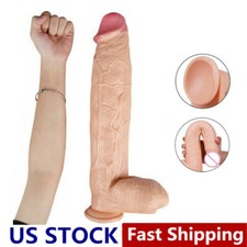 13'' Super Long Huge Monster Dildo Realistic Cock Big Giant Penis Sex Adult Toy