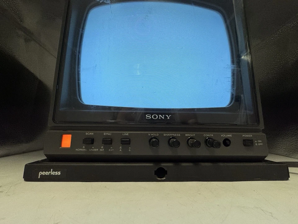 Sony Model No. PVM-122 Black And White Video Monitor 12” Works Scratches Cover - Image 2 of 4