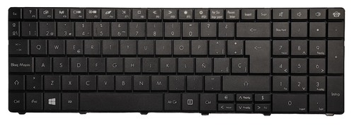 TECLADO ESPANOL Gateway NE51 NE56 NE56R11U NE56R12U NE56R13U NE71 NE522 NE722 - Picture 2 of 2
