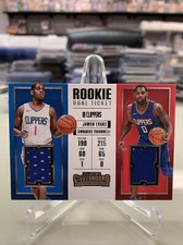 2017 Contenders Ticket Dual Swatches Sindarius Thornwell Jawun Evans Rookie RC