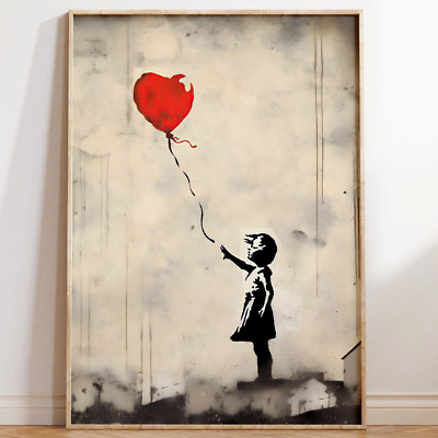 Banksy Poster Street Art | mit oder ohne Rahmen | Wandbild Banksy Kunstdruck