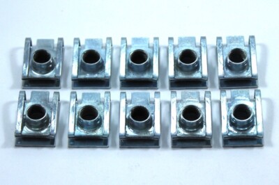 10 x m8 8 mm Gewinde Panel Turm C Clips Speed Clip Feder Zink Schornstein U Mutter Muttern