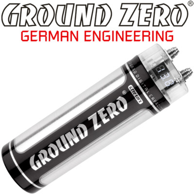 Ground Zero GZTC 1.0FX 1 Farad Power Cap Kondensator Car Hifi 1F Powercap Elko