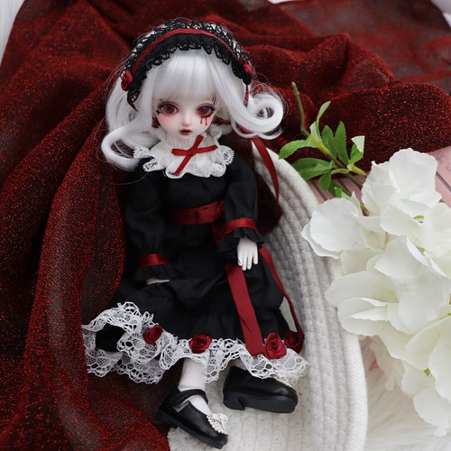 1/6 BJD Doll SD Ball Joint Doll Resin Girl Toy Full Set Handmade Demons Gift - Picture 9 of 10