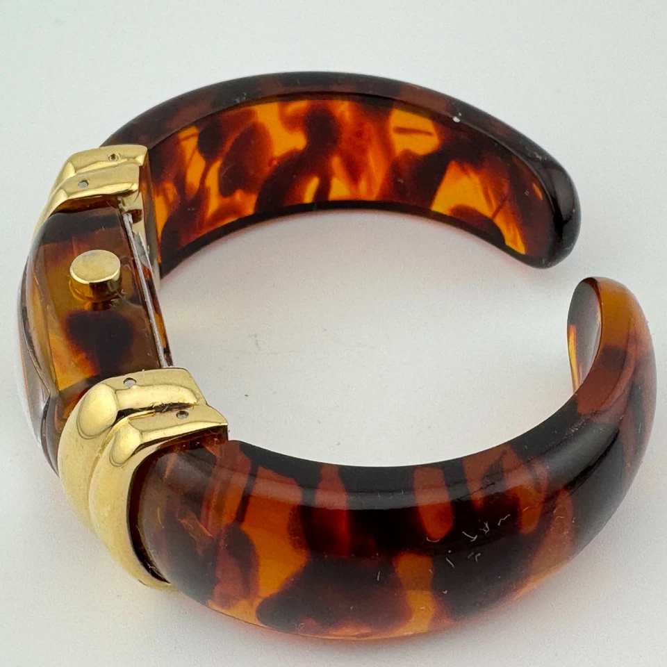 Reloj de Cuarzo Gossip Mujer Tono Dorado Marrón Plástico Brazalete Analógico Batería Nueva Foto 2 de 4