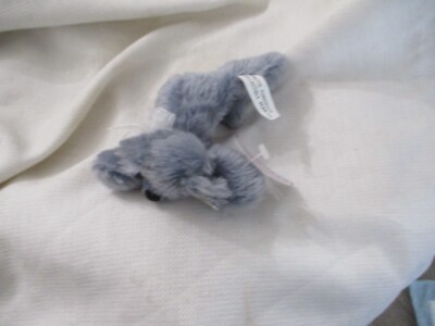 annette funicello bear  19379 with tags 7'' bluish gray bear plush cute!