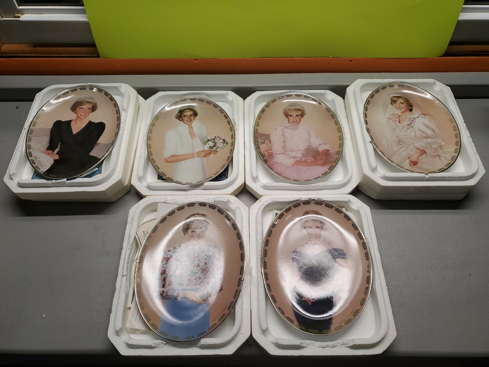 Princess Diana Plates bradford Exchange Set Of 6 Porcelain Plates eBay
