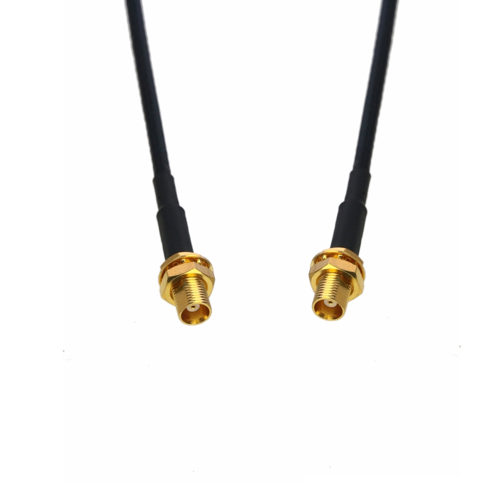 RF Cable MCX nut bulkhead mount jack to female RG316 6