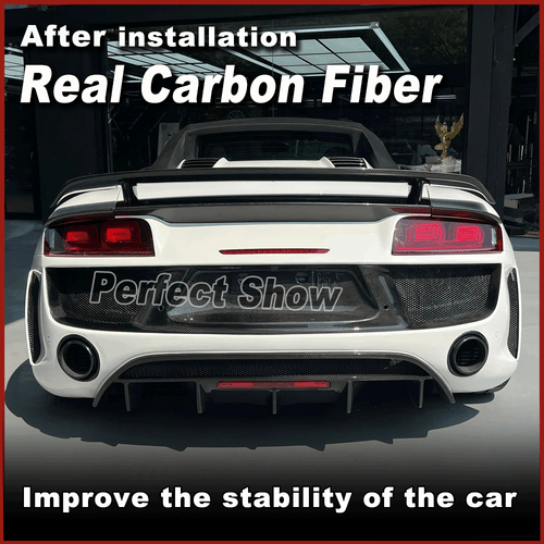 Difusor trasero de carbono para Audi R8 V8 V10 10-15 difusor alerón faldón trasero - Imagen 2 de 12