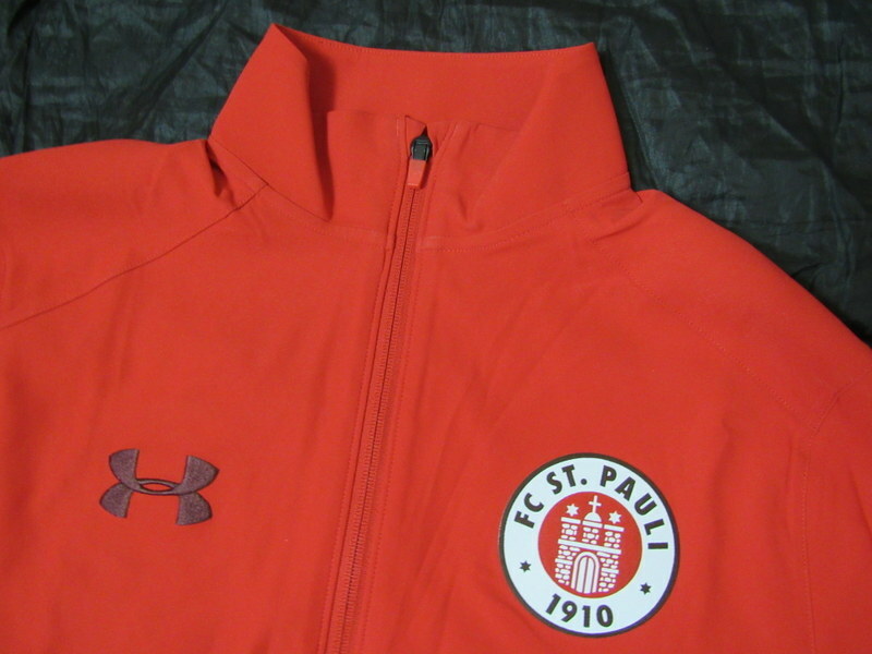 FC Pauli BNWT ZIP Red Jacket Under Armour 2016-2017 /adult