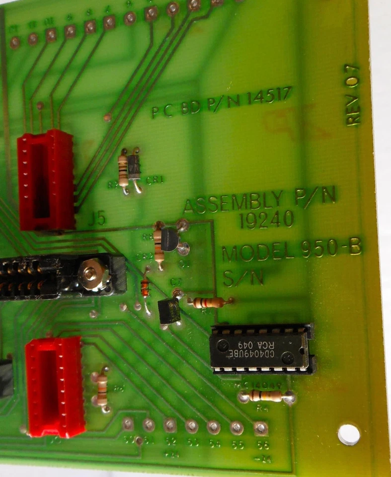 MERRICK P/N 14517 ASSEMBLY P/N 19240 MODEL 950-B CONTROL MODULE PC BOARD - Image 3 of 3