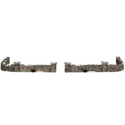 Lemax1999 Colonial Stone Wall Set of 10 Village Collection 93304 Assembled Piece