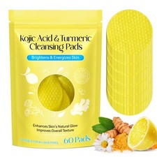 60pc Turmeric Cleansing Pad Kojic Acid And Turmeric Face Scrubber Deep Cleansing