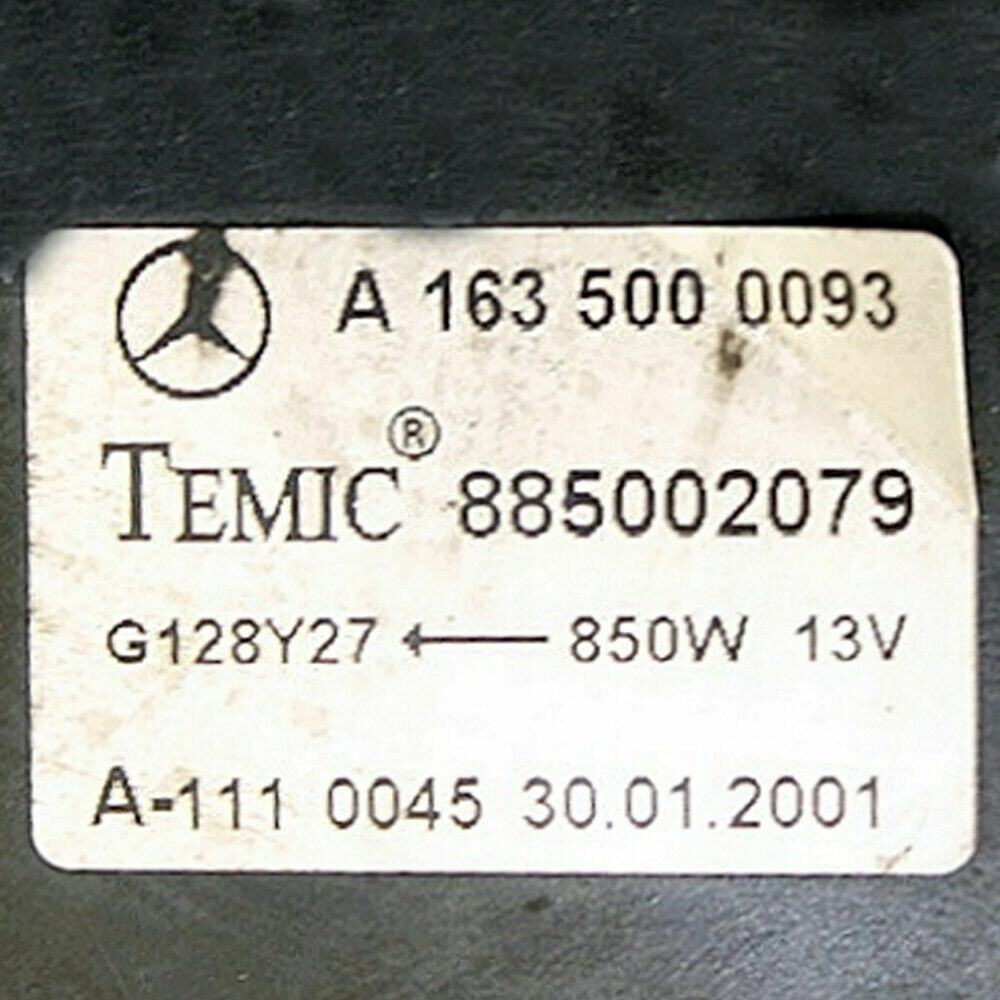 TEMIC Mercedes W163 Elektrolüfter Kühlerlüfter Lüftermotor  