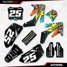 Cyan Spark Racing Graphics Kit fits Honda CRF250 06-09 Crf 250 Crf250f