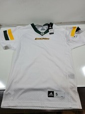 NEW with tags Edmonton Eskimo Jersey Away White Adidas Men's Small CFL Football