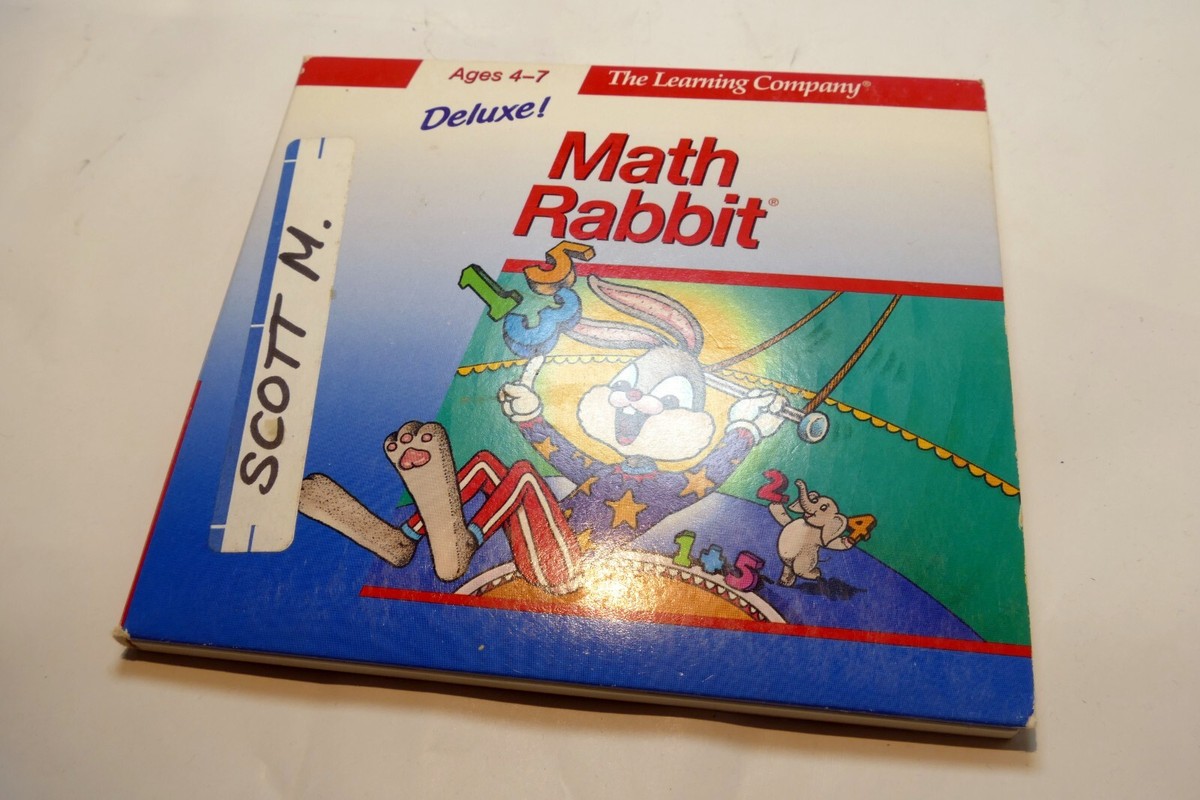 Deluxe! Math Rabbit, Ages 4-7 CD-Rom. (1996, The Learning Company