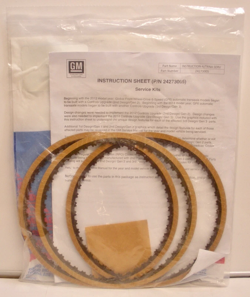 AcDelco GM OE # 24273011 离合器板 适合 2016 2017 年 2018 雪佛兰 Sonic — 第 2/4 张图片