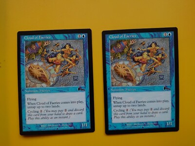 MTG Karte. Wolke der Feen x2 Urza's Legacy 2 Karten sehr guter Zustand