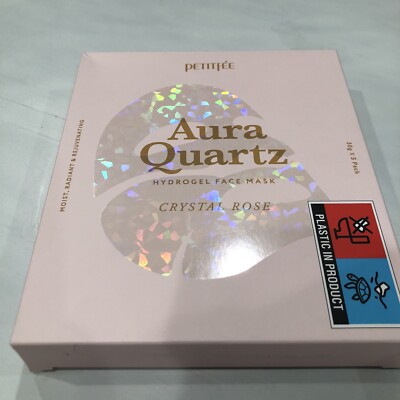 [PETITFEE] Aura Quartz Hydrogel Face Mask Set Crystal Rose - 1pack (5pcs) FAST