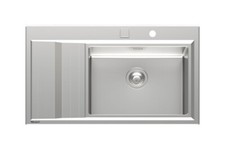 Foster 4500051 Stripe Lavello semifilo 1 vasca dx e gocciolatoio sx cm 87 x 5...