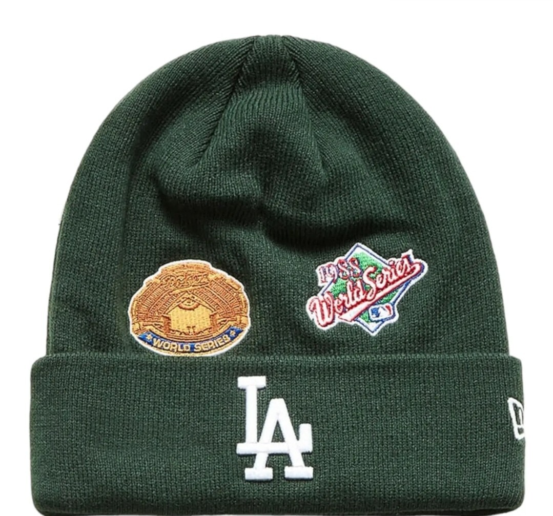 New Era Los Angeles Dodgers Knit Beanie Hat 7x Champs MLB World Series