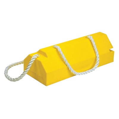 CHECKERS AC6820-LR-RP Airplane Chock,6 In,Urethane,Ylw 5NHT1