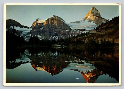 Mount Assiniboine & Sunburst Lake Alberta Canada 4x6'' Vintage Postcard 0250