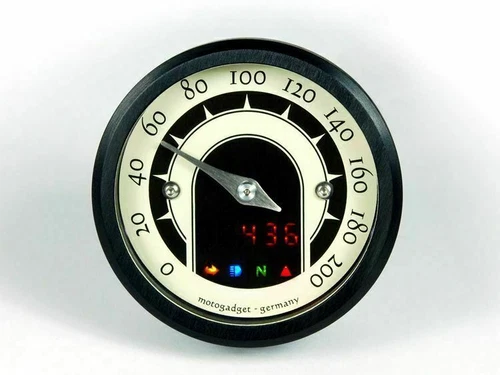 MOTOGADGET SPEEDOMETER  motoscope tiny Speedster  (mst)  BLACK BEZEL