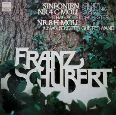 LP Schubert Sinfonien Nr. 4 ''Tragische'' & 8 ''Unvollendete'' Harmonia Mundi