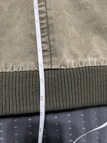 VTG Old Navy Boys M Green Bomber Utility Jacket Camo Lined Hooded (0243-3) - Picture 8 of 10