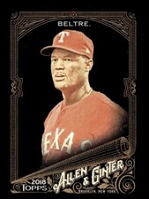 2018 TOPPS ALLEN GINTER X BASEBALL BASE CARD #73 ADRIAN BELTRE RANGERS