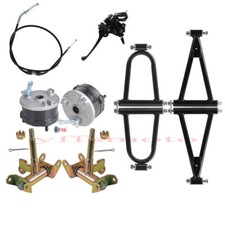 Front Suspension Swing Arm Drum Brake Steering Knuckle Spindle for 4 Wheeler ATV