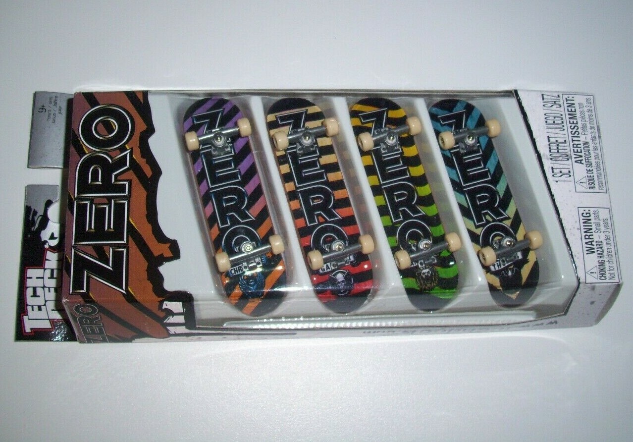 TECH DECK  4  x ZERO 96 mm FINGERBOARD SKATEBOARDS 2011 SPINMASTER NEW