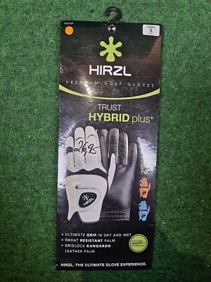 HIRZL Hybrid Plus+ Golfhandschuhe - Damen (Orange / Links / S)