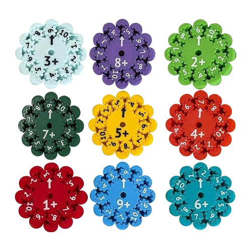 9/18pc Math Facts Fidget Spinners Addition Multiplication Game Educational Toy - Photo 23/24