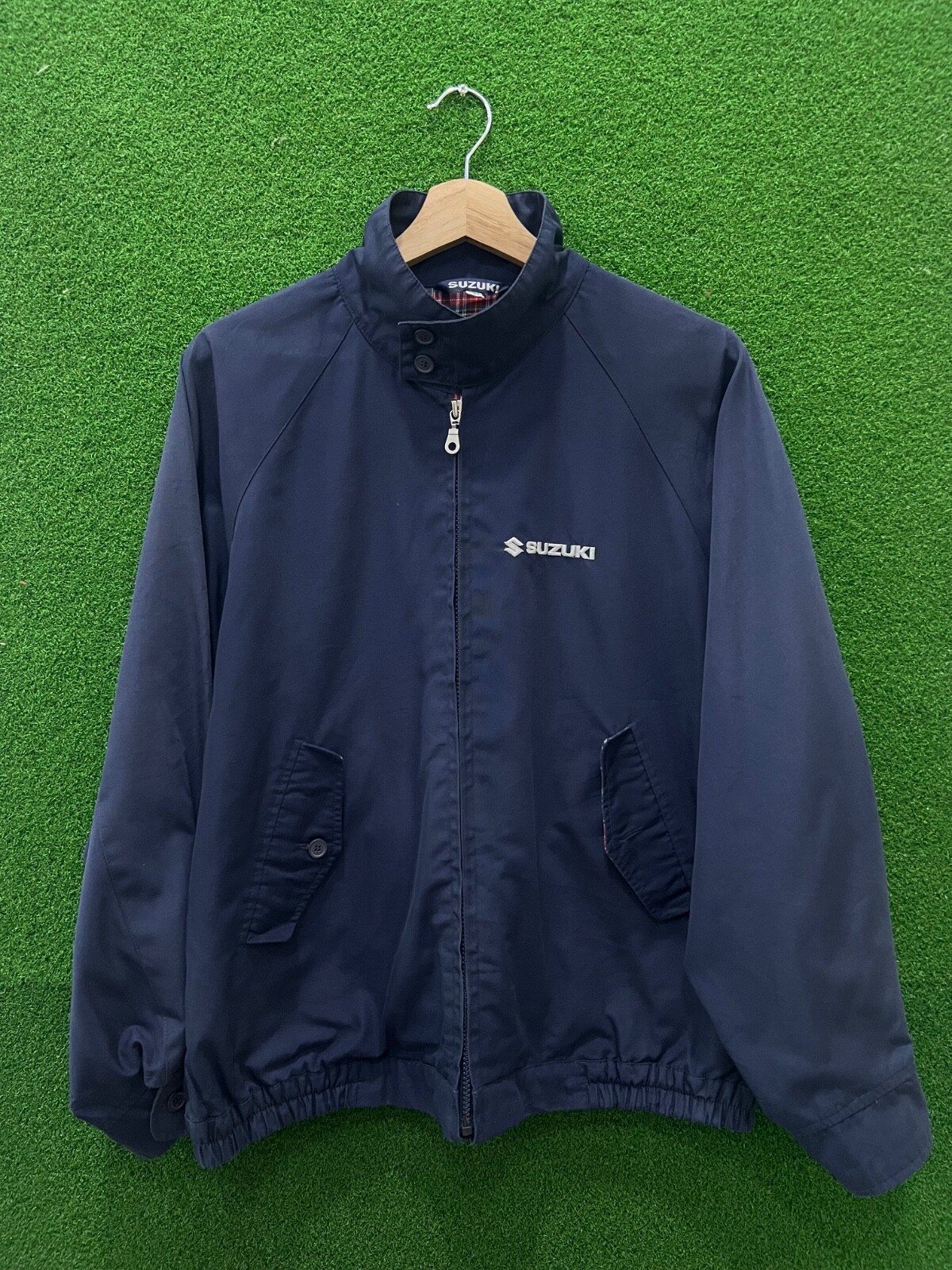 Vintage SUZUKI Jimny Workwear Checkered Lining Jacket