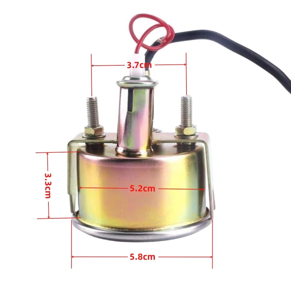 2'' 52mm Pointer Mechanical Car Water Temp Temperature Gauge ℉ and ℃ With Sensor - Image 3 of 4