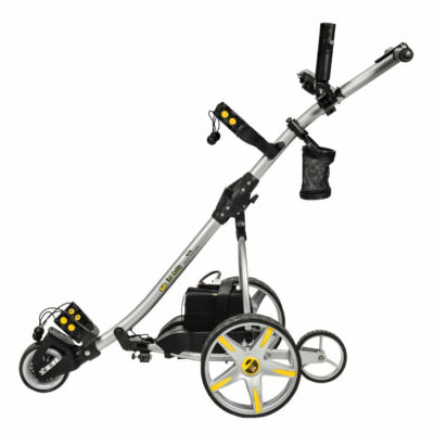 2025 Bat Caddy X3R SILVER Remote Control Electric Motorized Golf Cart Trolley