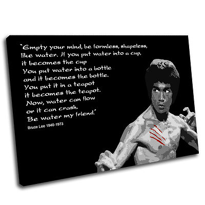 Bruce Lee Leinwand Wandbild Kunstdruck Bild 1 PREMIUM zz