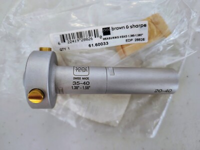 Tesa Brown Sharpe iMicro Intrimik Bore Gage Replacement Head 35-40mm 1. ...