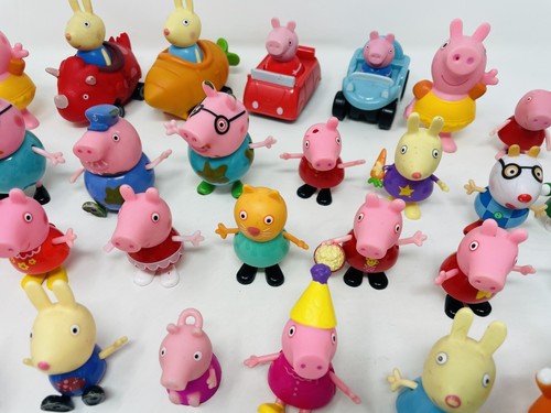 Huge Lot of  36 Pcs Peppa Pig & Friends Figures & Cars Jazwares - Picture 5 of 12