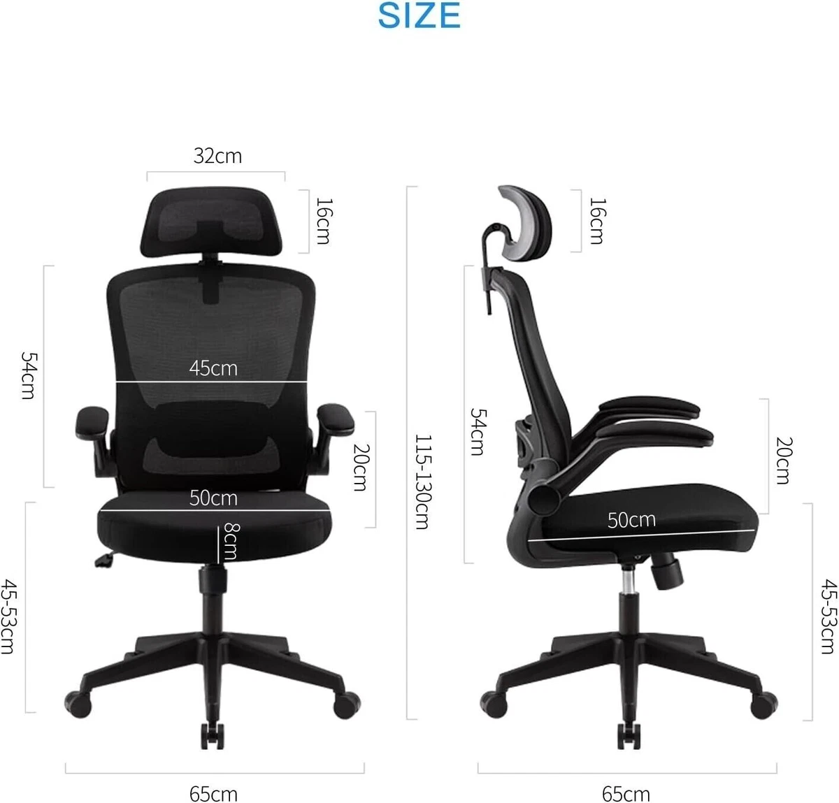 Desk chair with back and neck support deals