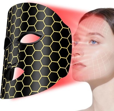 Red Light Therapy Mask 7-Color LED Face Mask Light Therapy with 850nm NIR