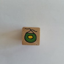 Baby Bib Mounted Rubber Stamp
