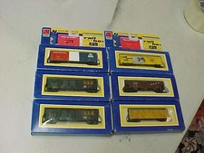 Lot of 6 N Scale Life Like Freight Cars Lot 14