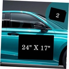 Black Blank Car Magnets with 40 mils, 2 Pack 24  x 17  2 Pack 24  x 17  Black