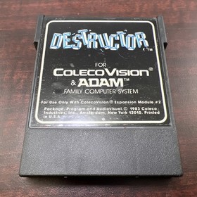 ColecoVision Destructor Cartridge & Manual  1983 Coleco Inc. #ML